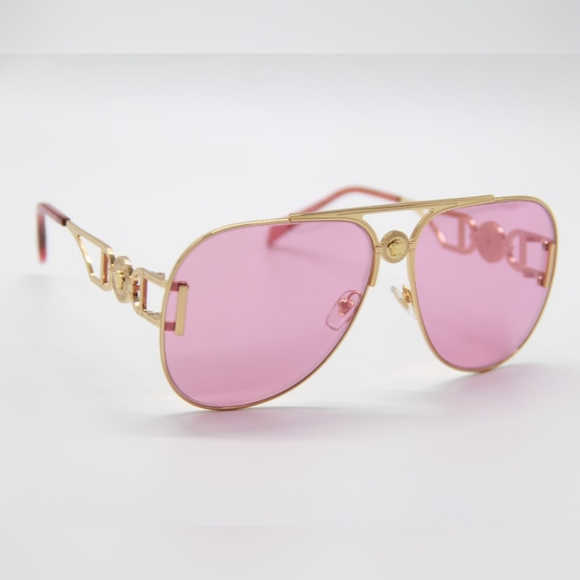 NEW VERSACE VE2255 1002/A4 UNISEX AVIATOR SUNGLASSES VERSACE VE2255 1002A4 - Picture 5 of 11